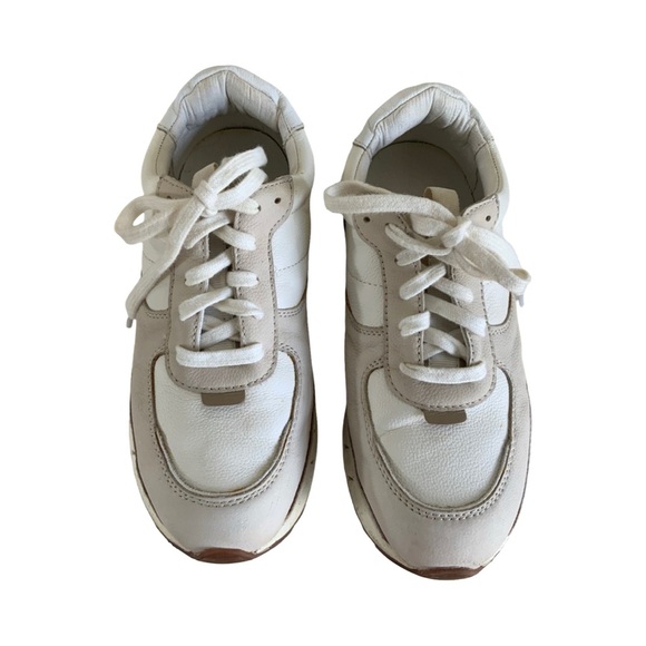 Madewell Kickoff  Sneakers in Neutral Colorblock Leather 6.5 - Picture 5 of 8